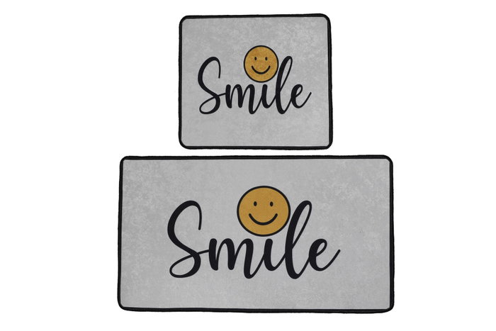 Mijölnir Smile Djt Juego de Alfombras de Baño Multicolor Mijölnir Smile Djt Juego de Alfombras de Baño Multicolor